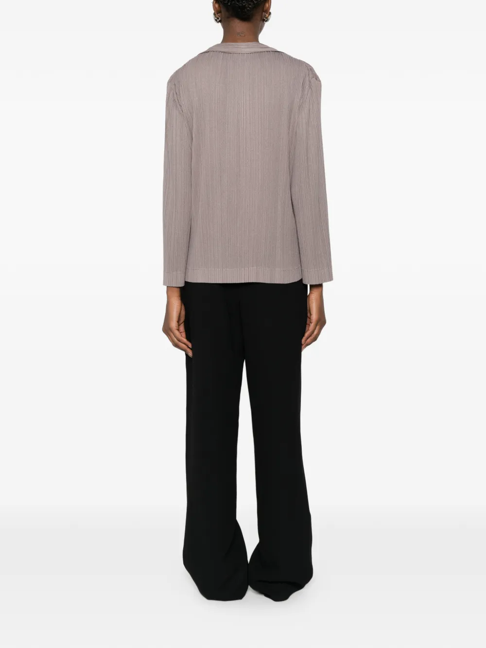  Giorgio Armani Pleated Tank Top And Blouse Set - Neutrals 