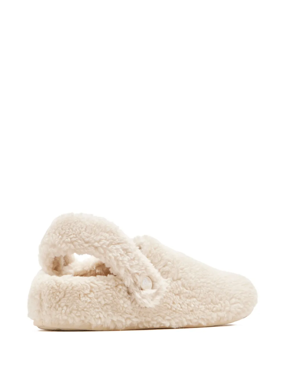 Crocs Slippers met sherpa textuur Beige