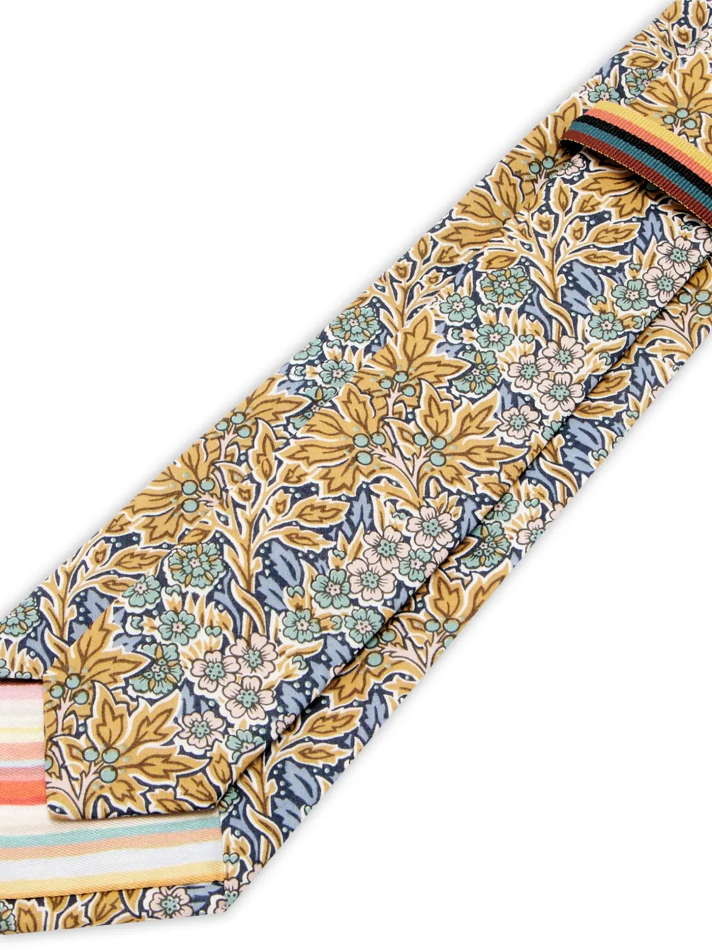 Paul Smith Stropdas met bloemenprint Geel