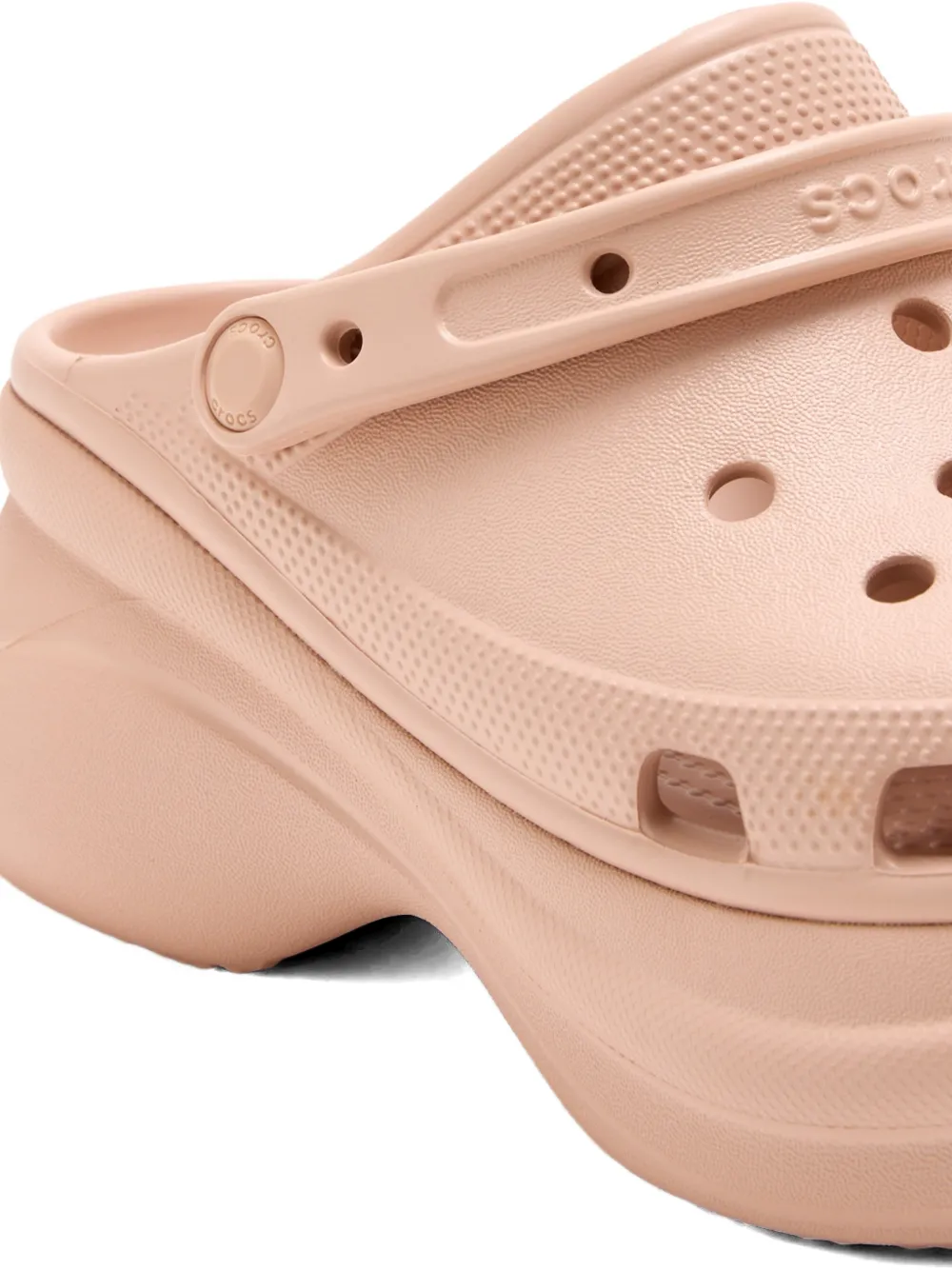 Crocs Bae klompen met plateauzool en textuur Beige