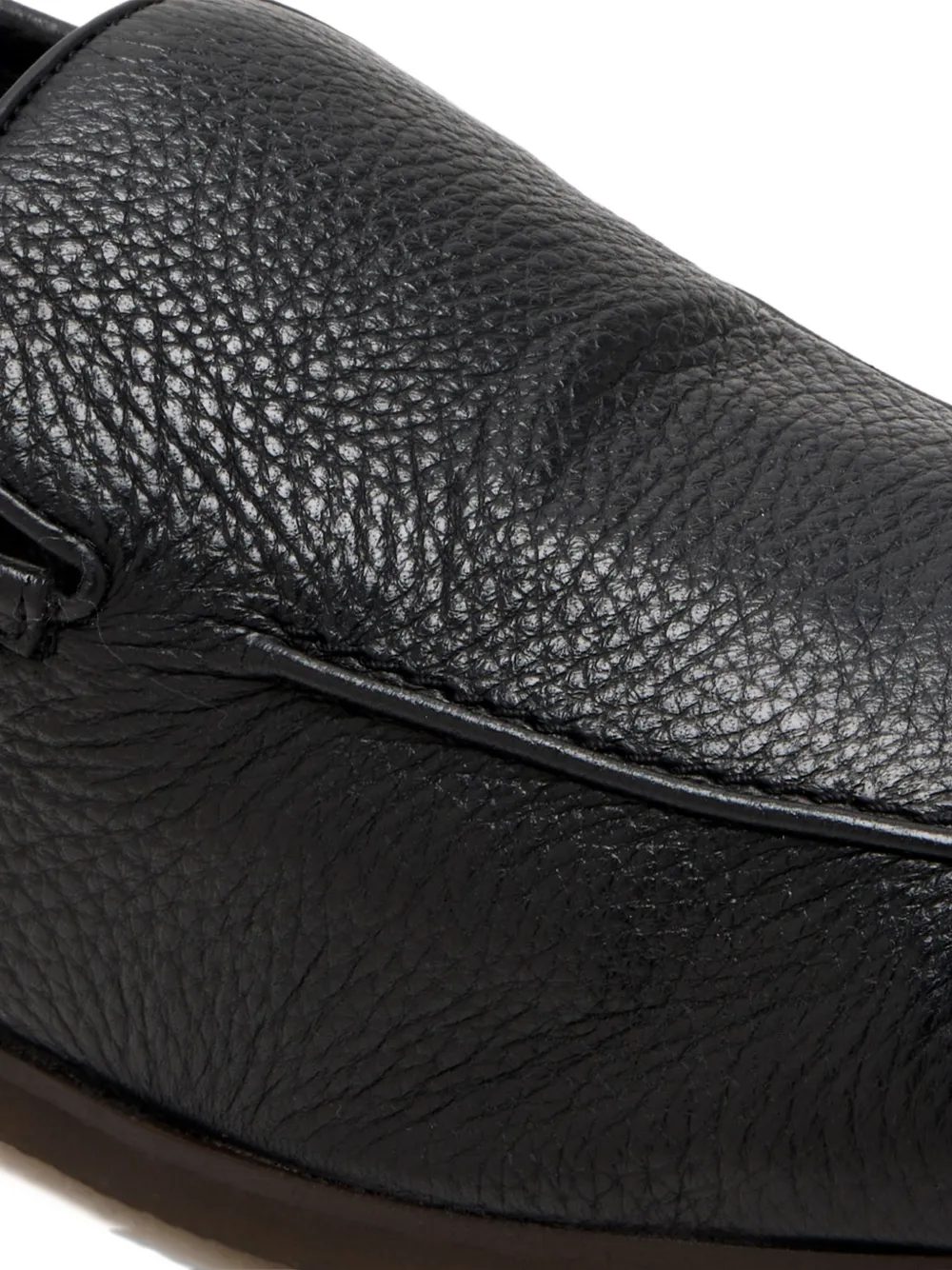 Barrett Dune textured loafers Zwart