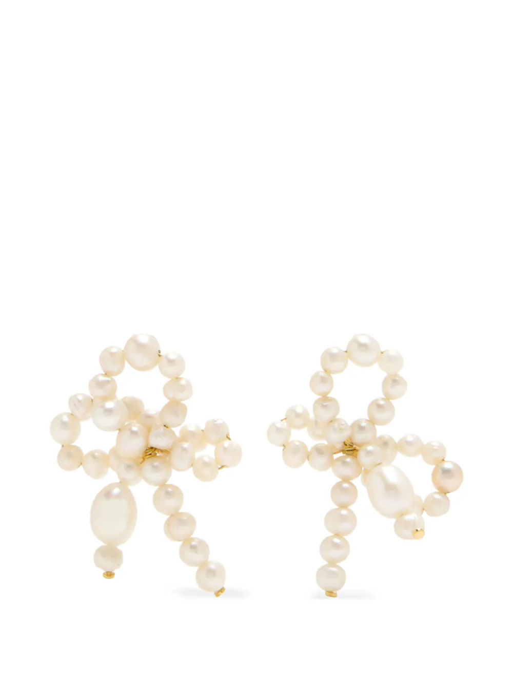 Completedworks pearl-embellished earrings - Gold