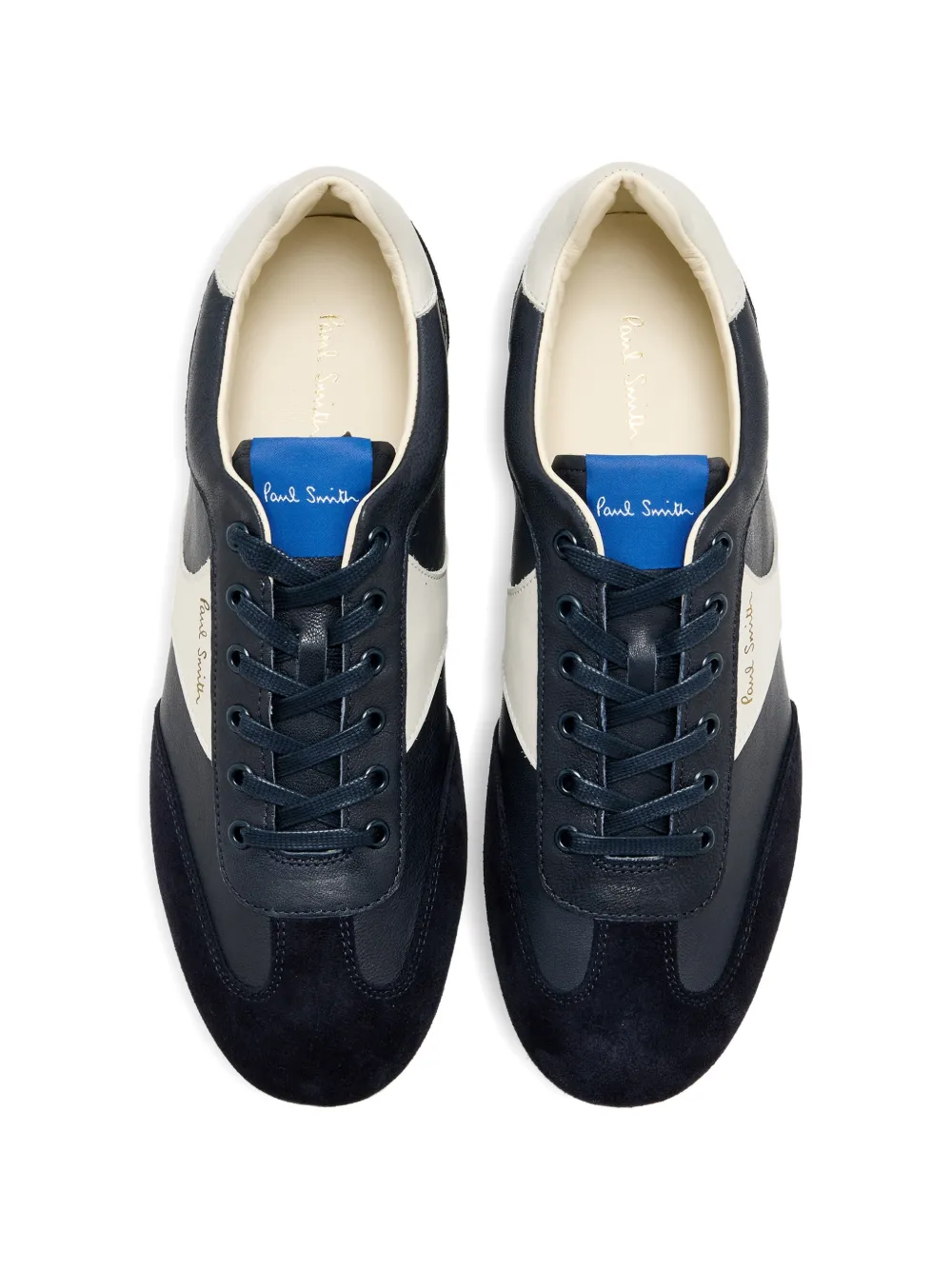 Paul Smith Sneakers met suède vlakken Blauw