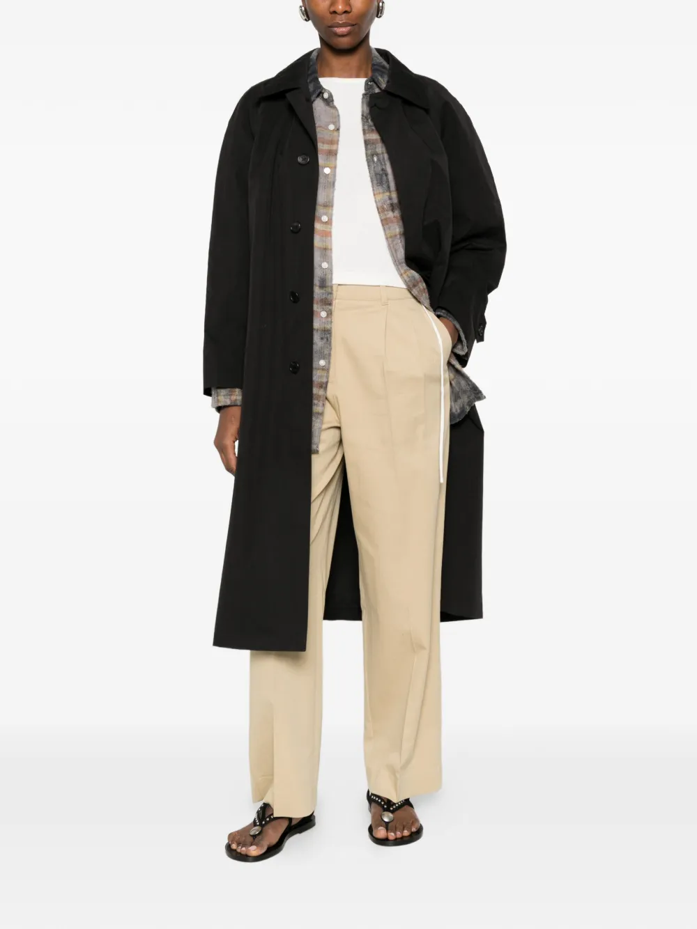  Dunst Buttoned Coat - Black 