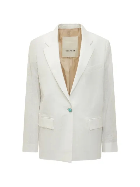 A Paper Kid stone button linen jacket