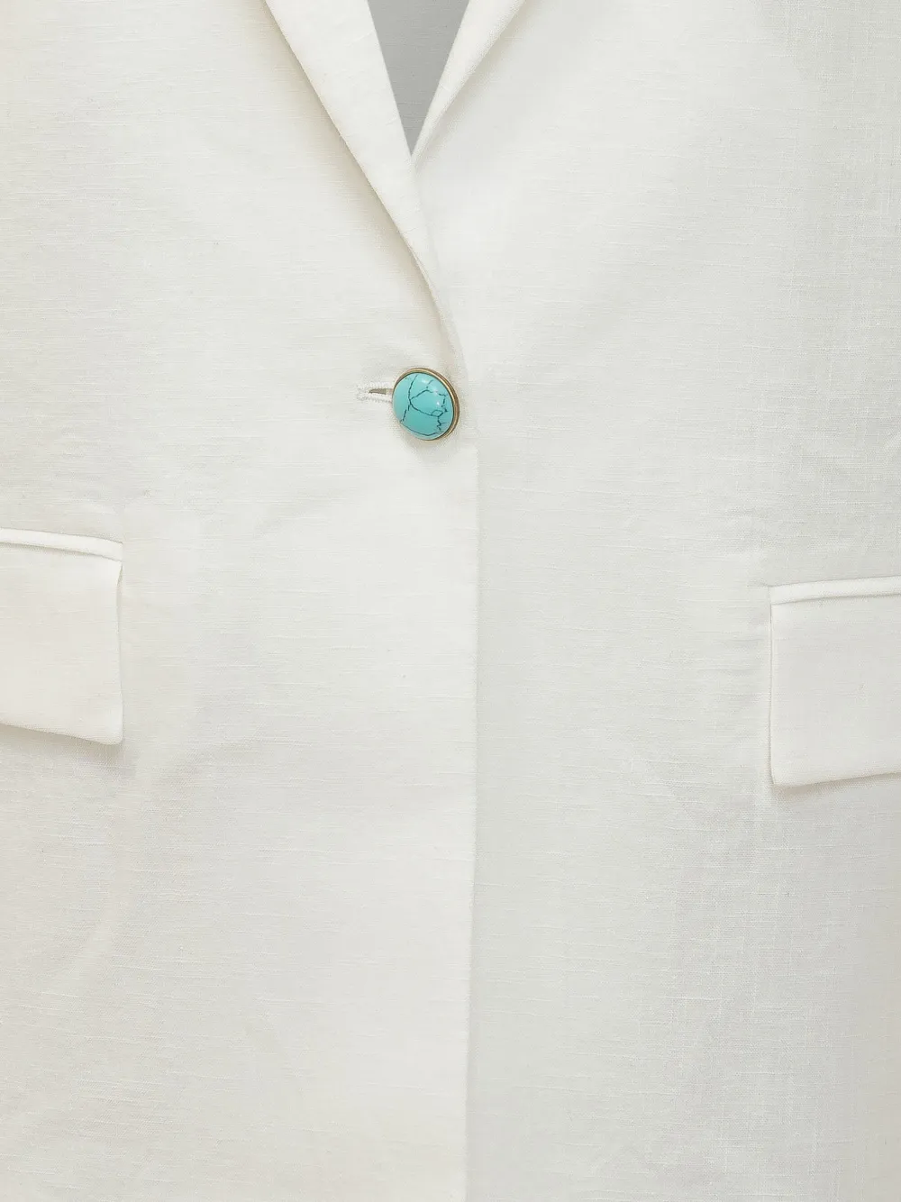 Stone Button Linen Jacket