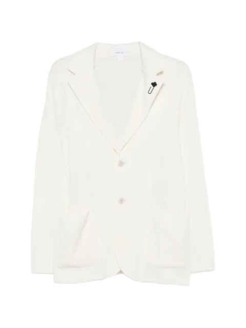 Lardini flower brooch jacket