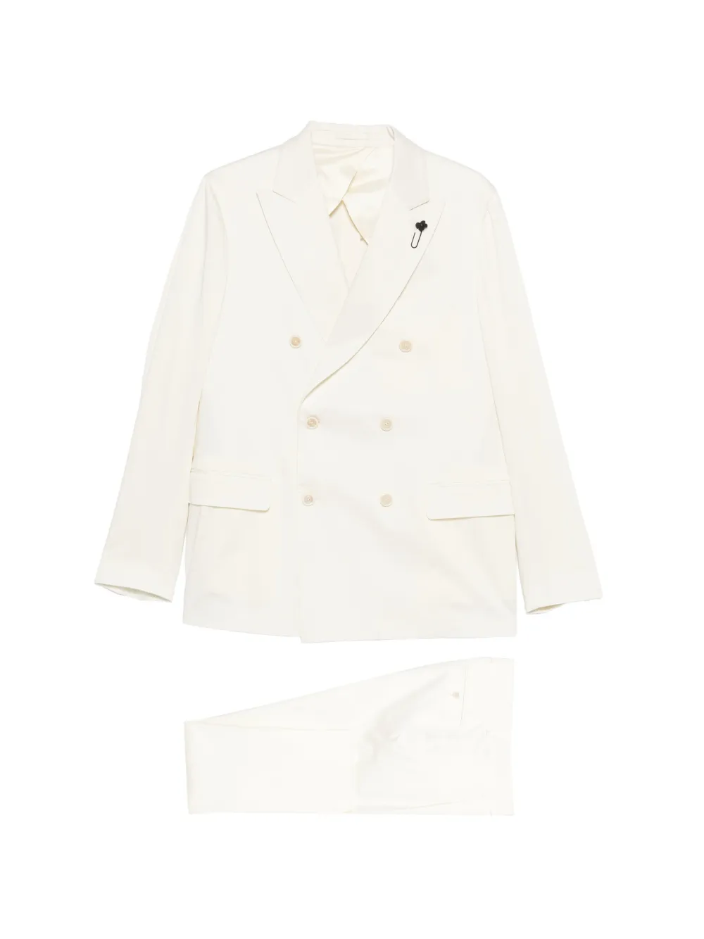 Lardini double-breasted suit - Weiß