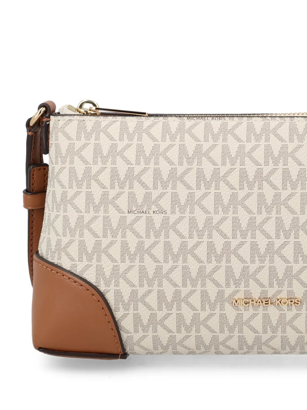 Michael Kors Schoudertas met logo Beige