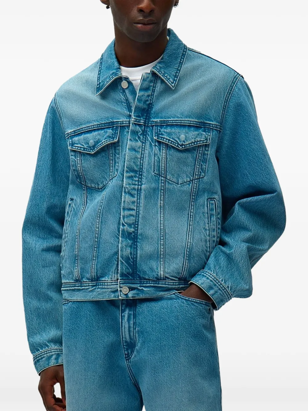 Arte Antwerp logo-embroidered jacket - Blu