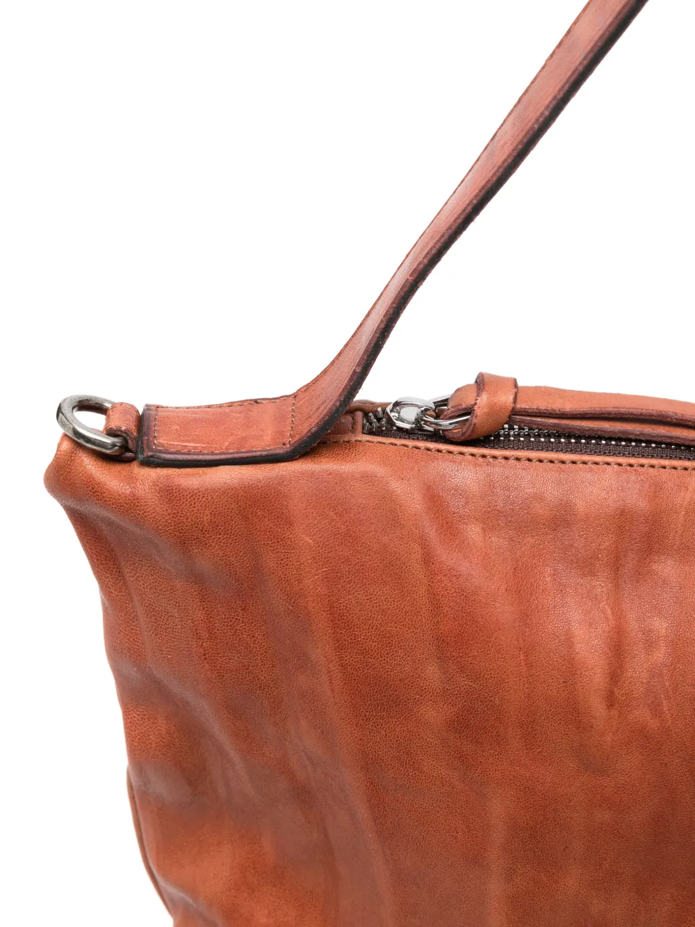Medium Lexi Top-Zip Leather Shoulder Bag
