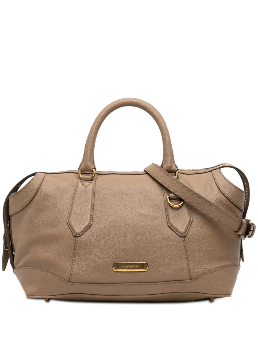 Burberry Pre-Owned 2000-2017 Medium Leather Kirley satchel - Marrone