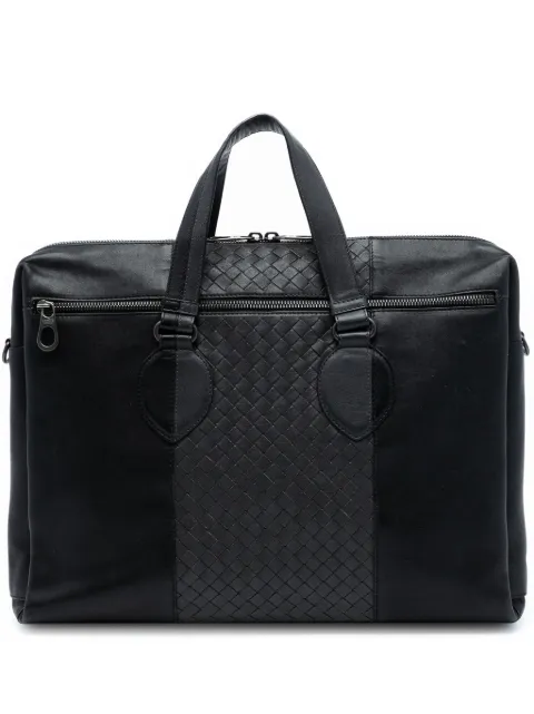 Bottega Veneta Pre-Owned 2012-2025 Bicolor Nappa Intrecciato Briefcase business bag