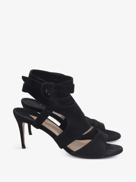 Paul Andrew strappy suede heeled sandals