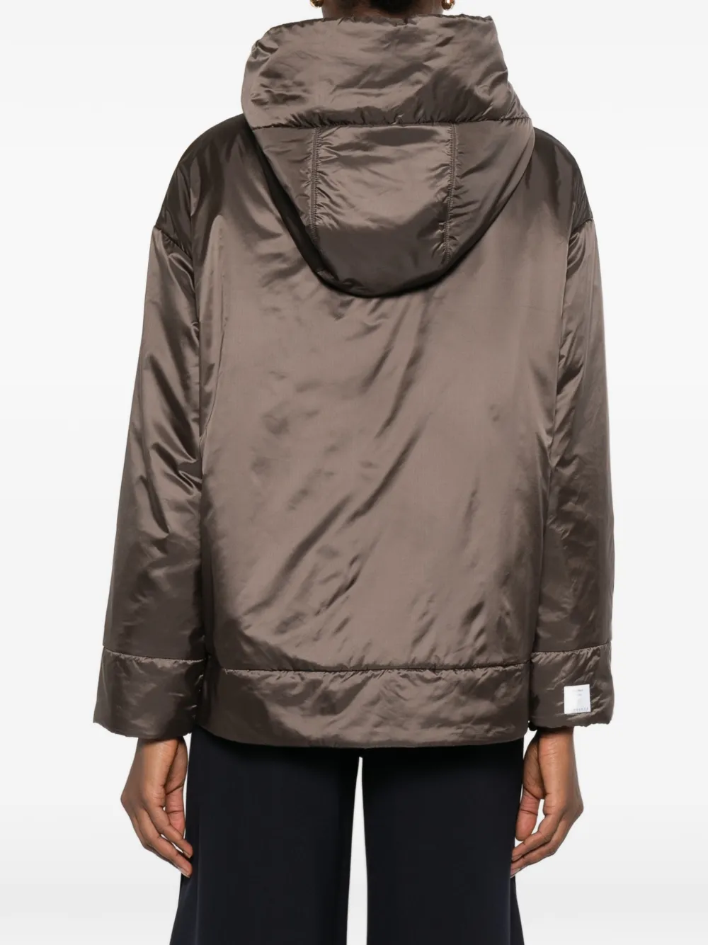 Max Mara Mtcdaria jack met capuchon en rits Bruin