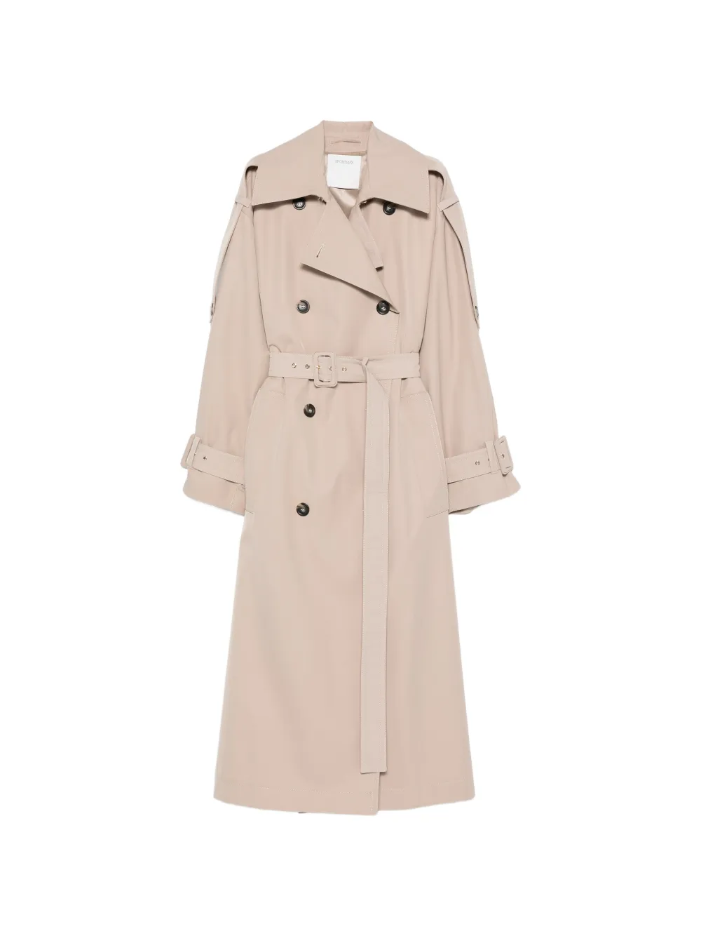 Sportmax Spxgocce belted double-breasted trench coat - Toni neutri