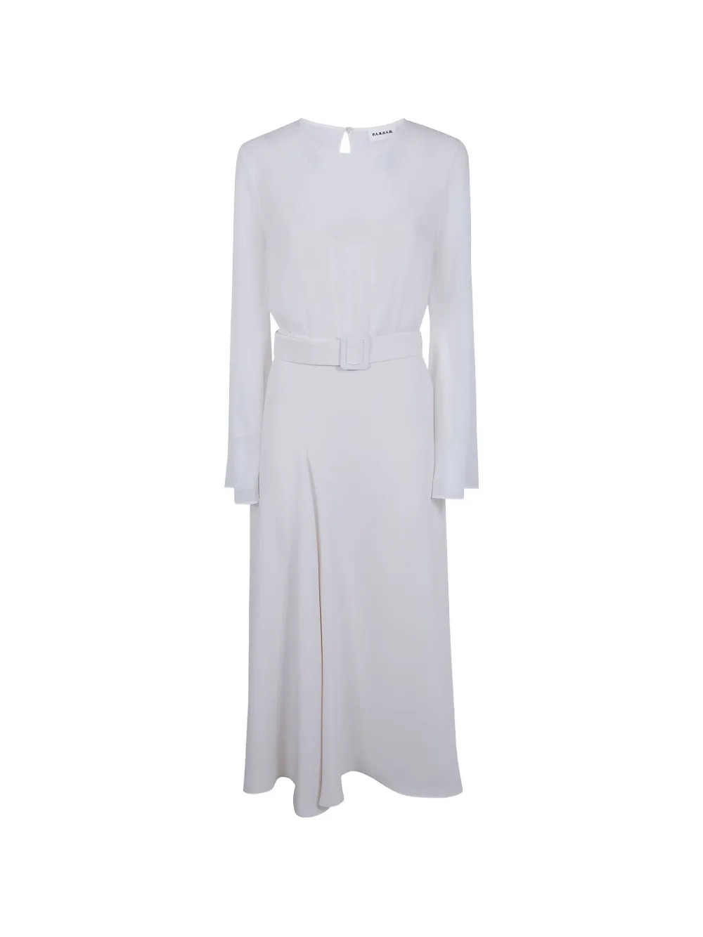P.A.R.O.S.H. belted long-sleeved dress - Bianco
