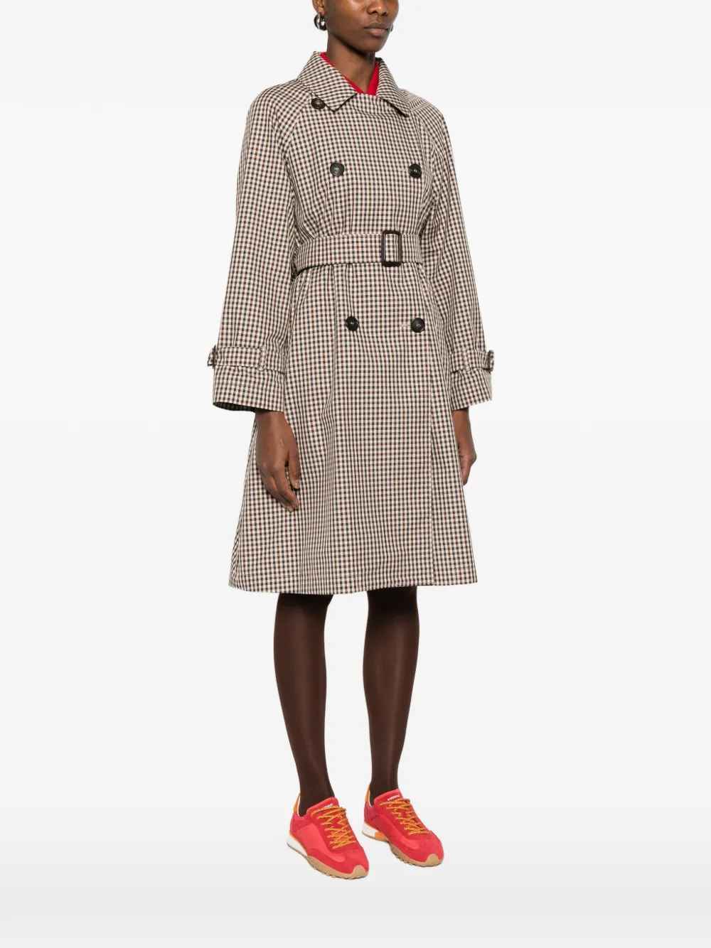  Max Mara Double-breasted Belted Coat - Neutrals 
