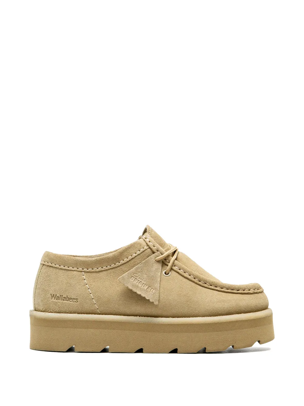 Clarks Originals Meare Wallabee WMNS laarzen met plateauzool Beige