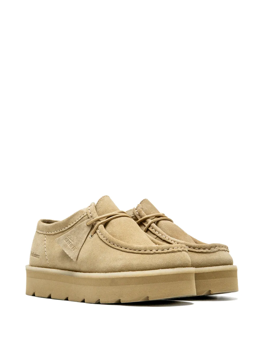 Clarks Originals Meare Wallabee WMNS laarzen met plateauzool Beige