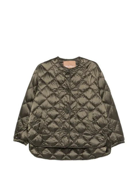 Max Mara quilted button jacket