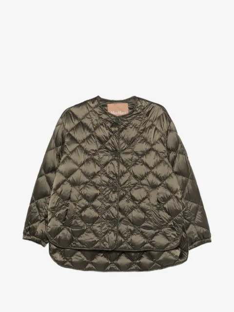 Max Mara chamarra capitonada con botones