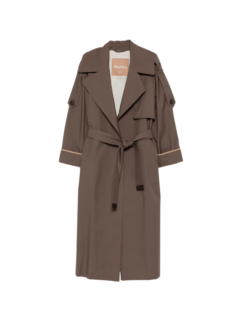Max Mara tie-belted jacket - Marrone