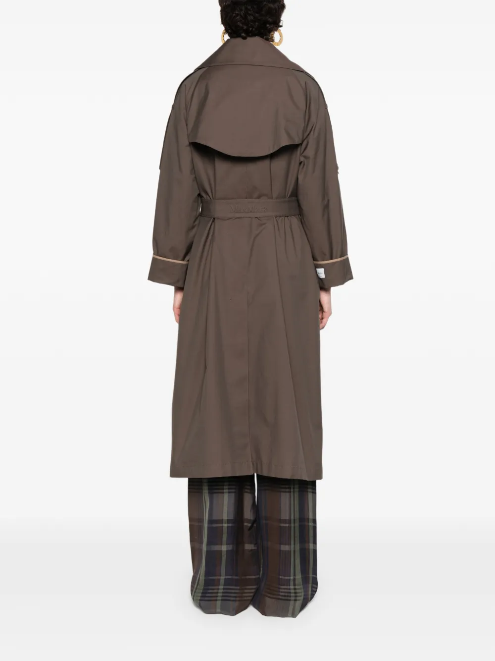 Max Mara Jack met gestrikte ceintuur Bruin