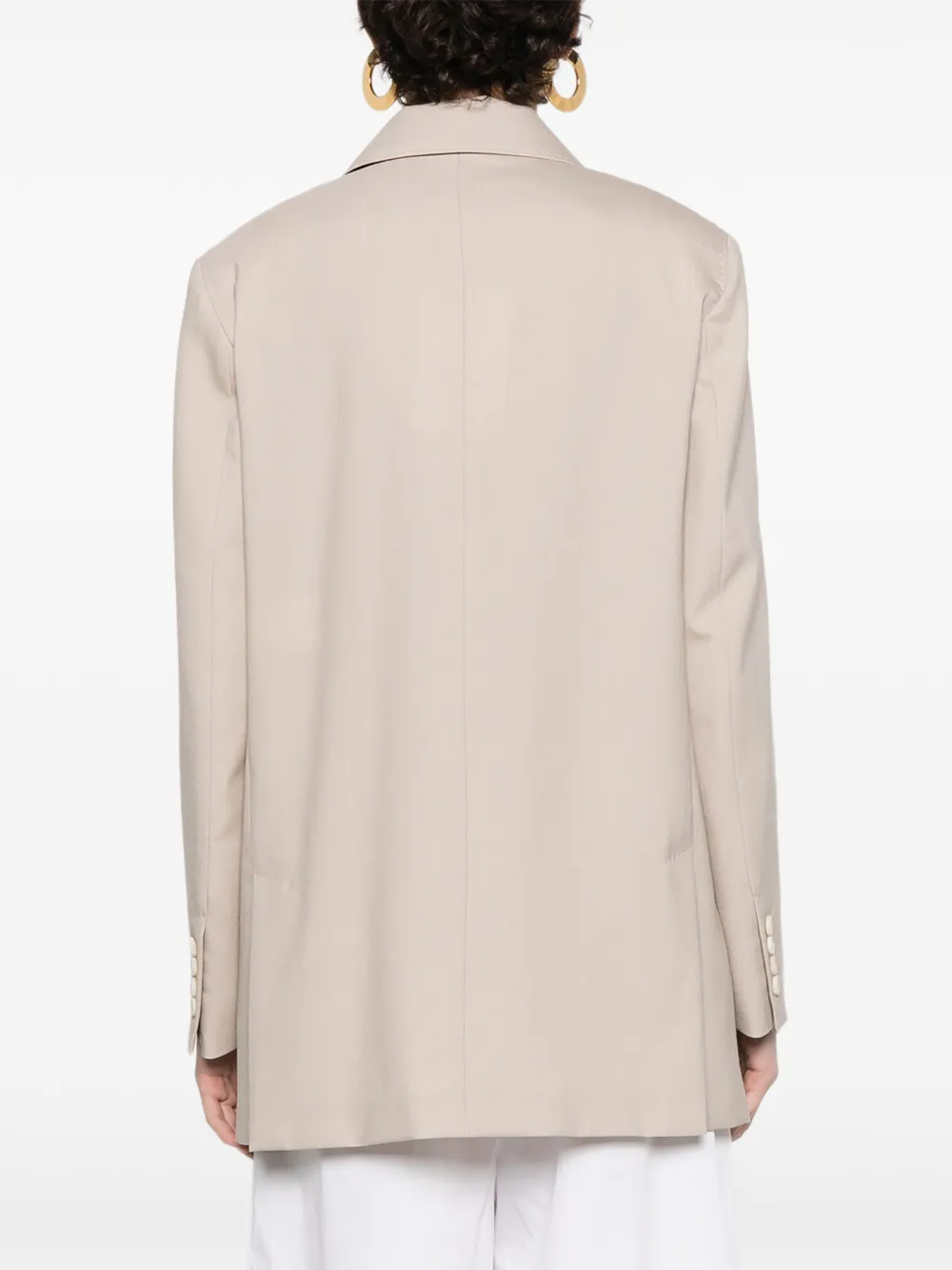 Max Mara Jack met dubbele rij knopen Beige