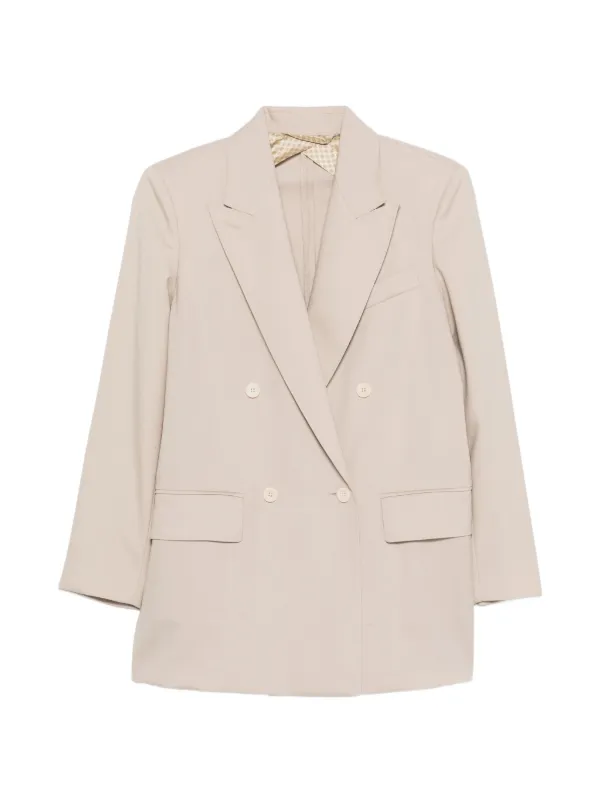 Max Mara Double-breasted Jacket in Neutrals