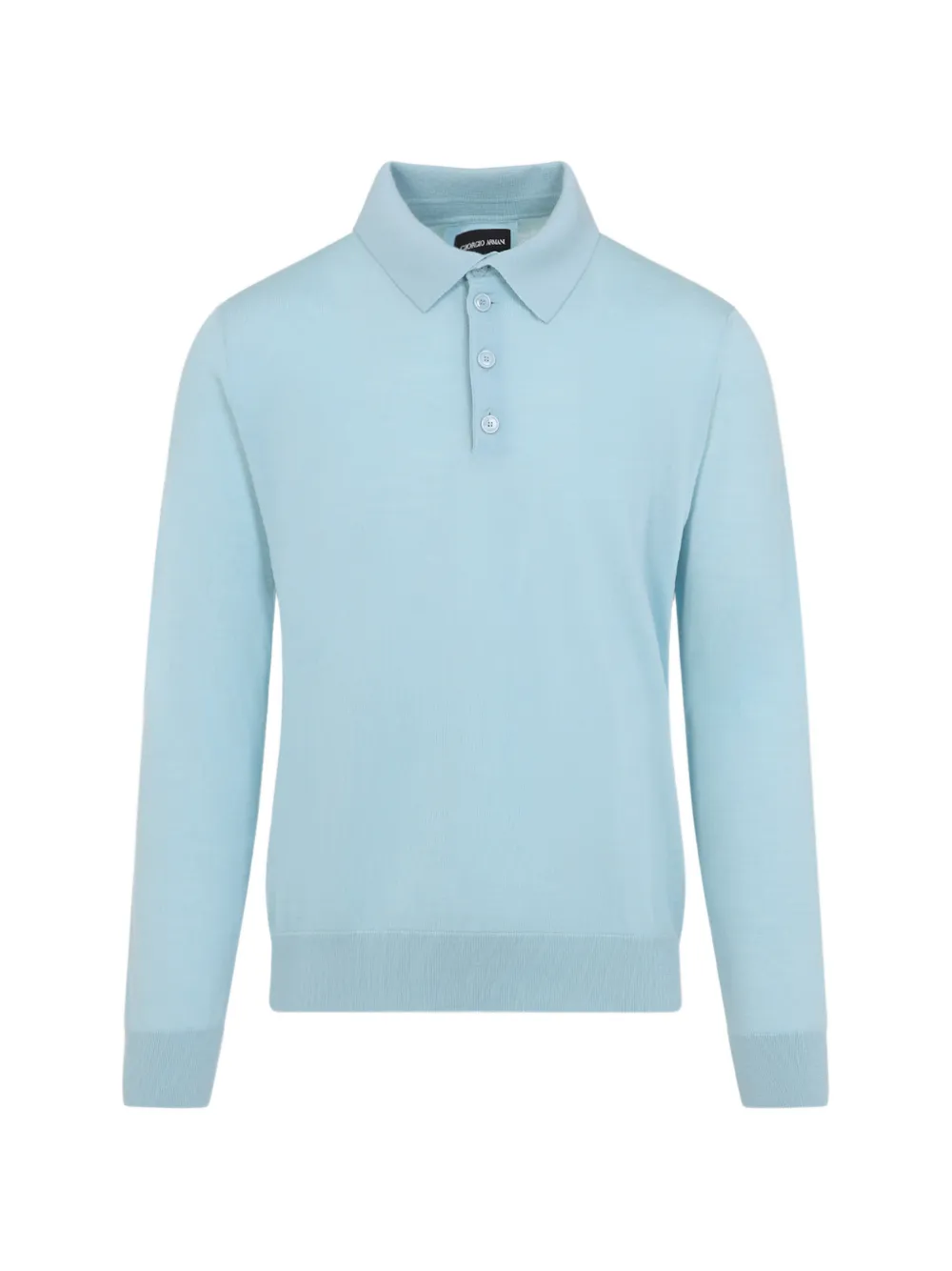 Giorgio Armani long-sleeve polo shirt - Blu
