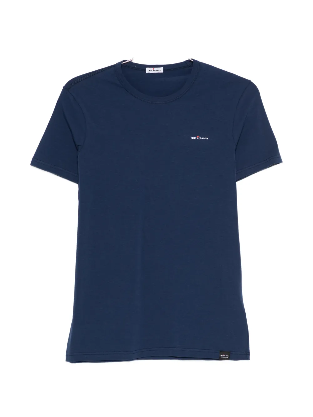 Kiton logo-embroidered T-shirt - Blu