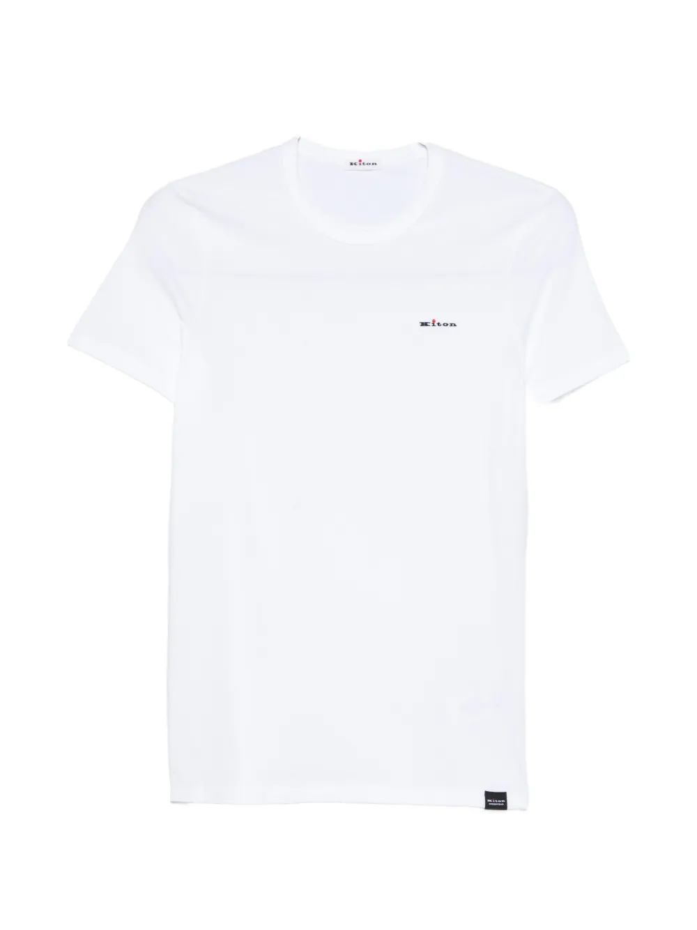 Kiton logo-embroidered T-shirt - Bianco