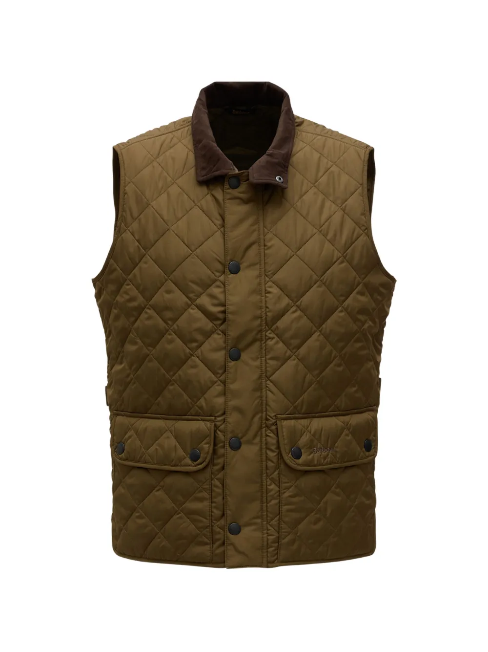 Barbour quilted corduroy collar jacket - Grün