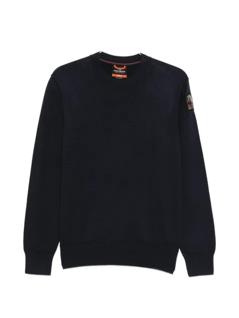 Parajumpers logo patch crew neck sweater