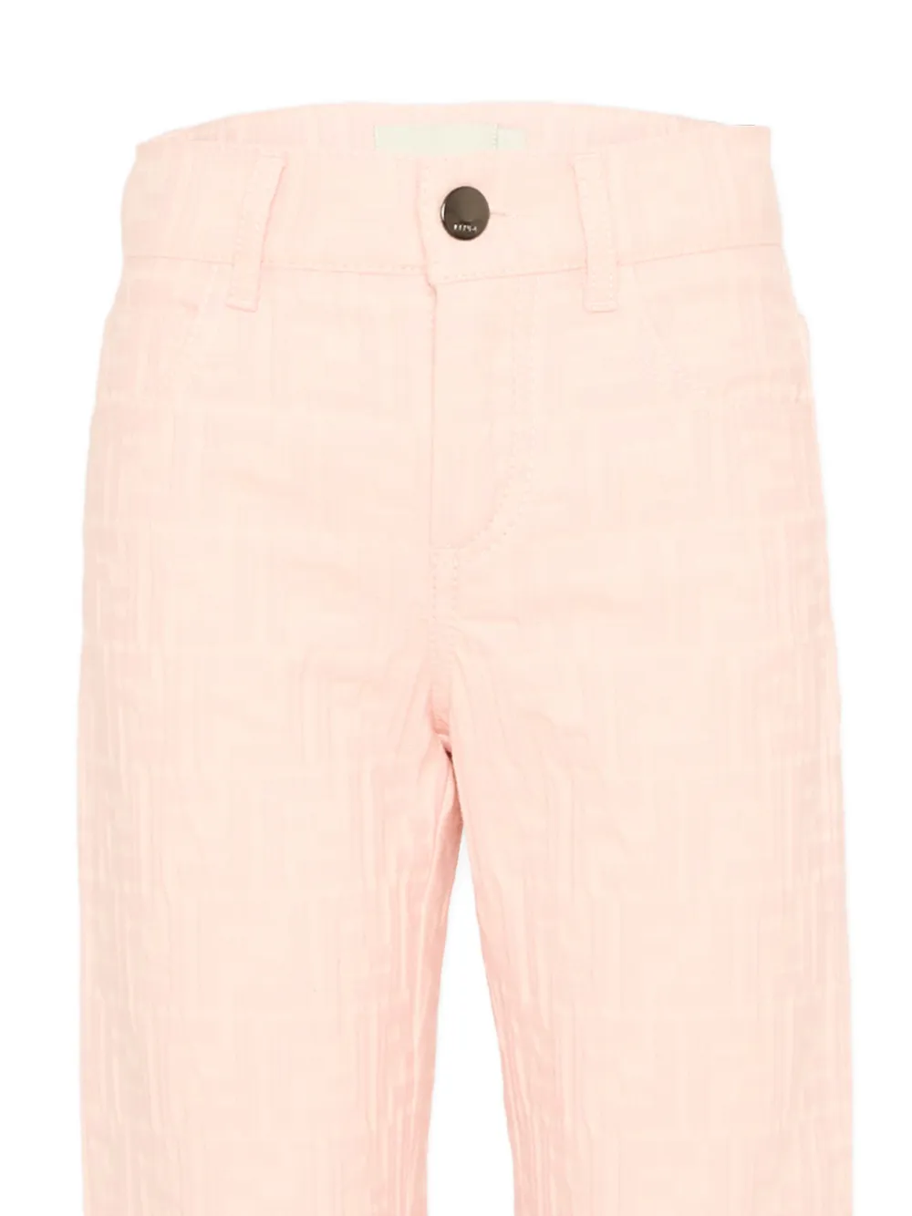  Fendi Kids Patterned Jeans - Pink 
