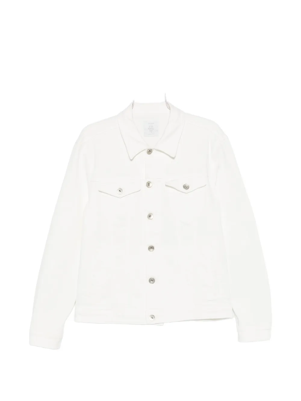 Eleventy flap-pocket denim jacket - Bianco