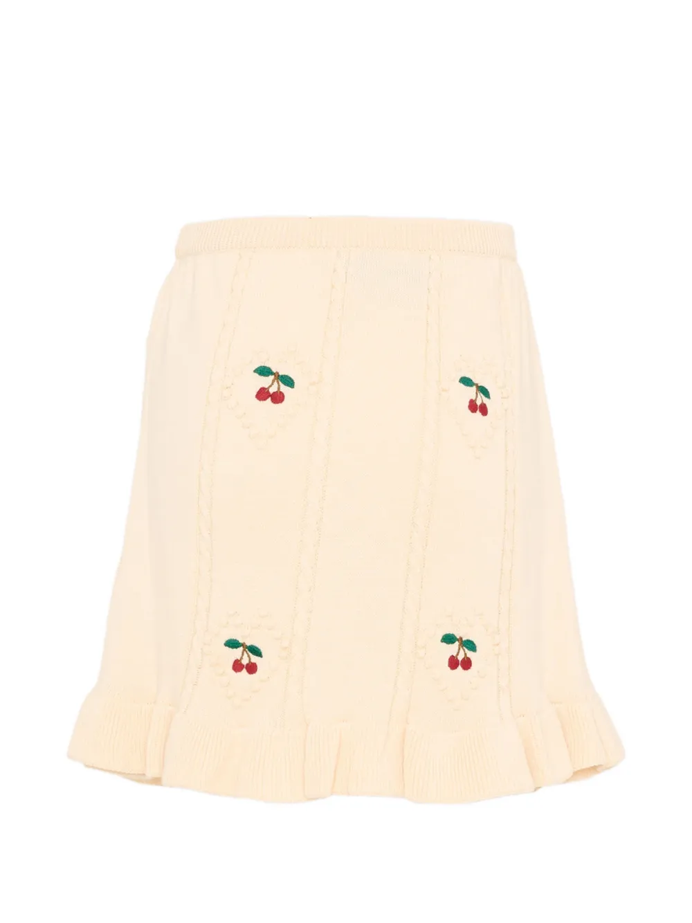Embroidered Ruffled Skirt