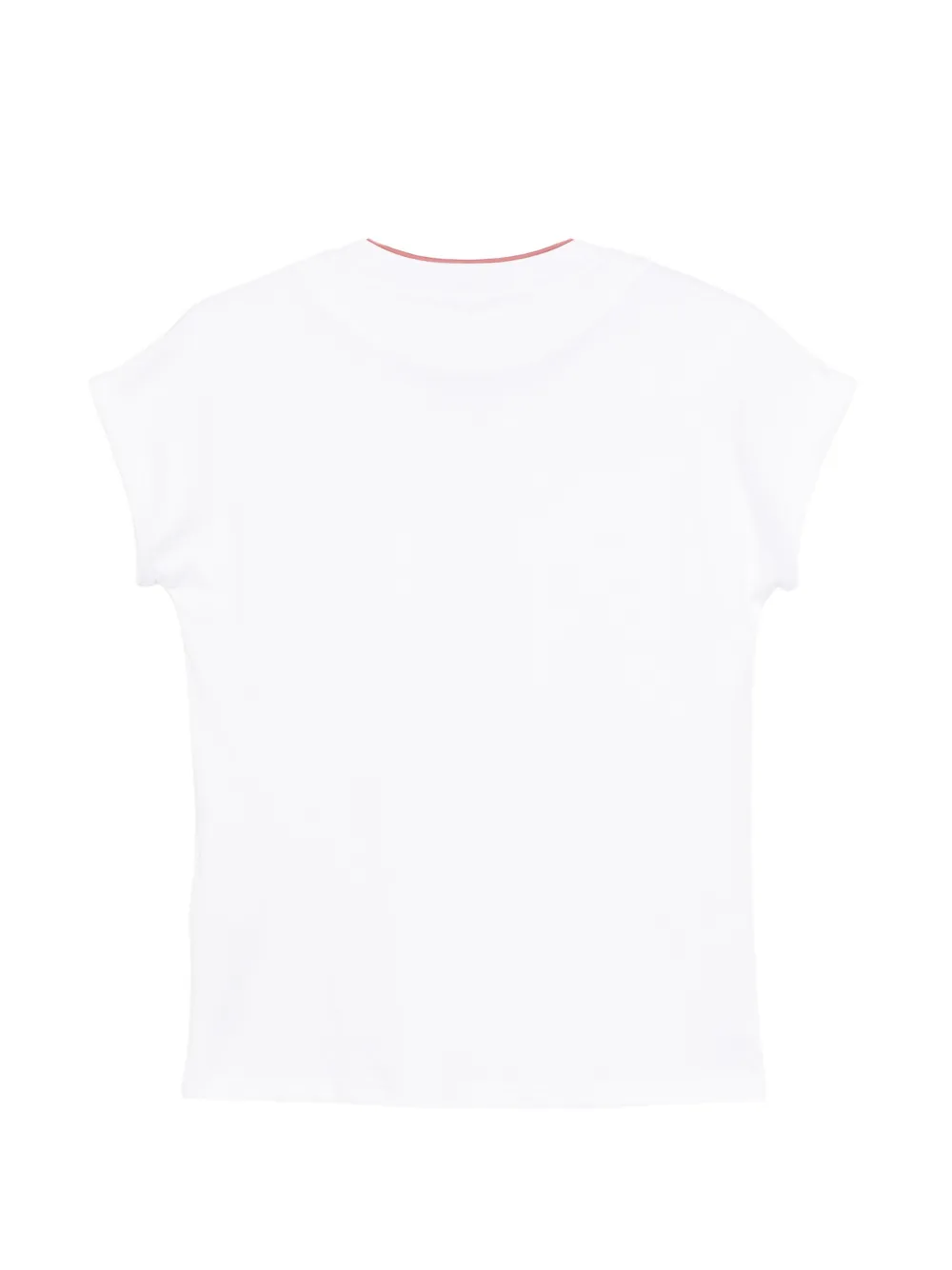  Eleventy Contrast Trim T-shirt - White 