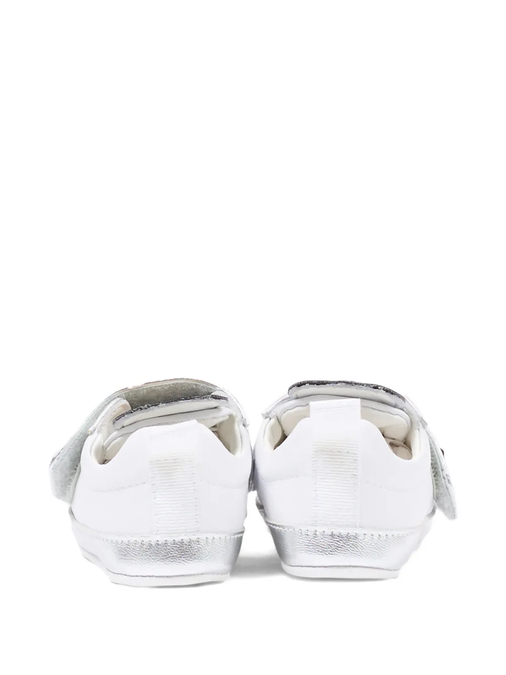 Moschino Kids logo teddy sneakers Wit