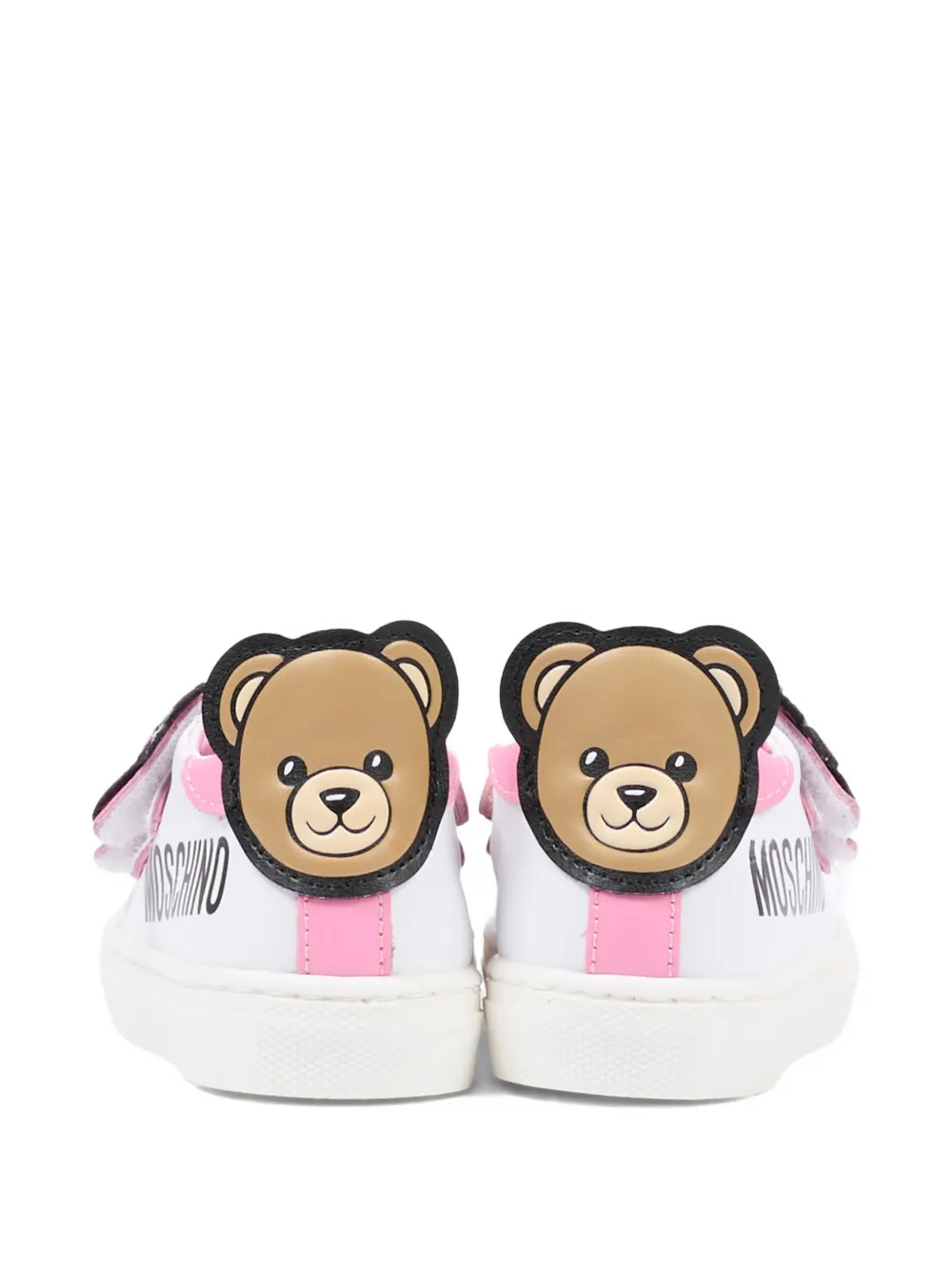Moschino Kids Teddy sneakers met bloemapplicatie Wit