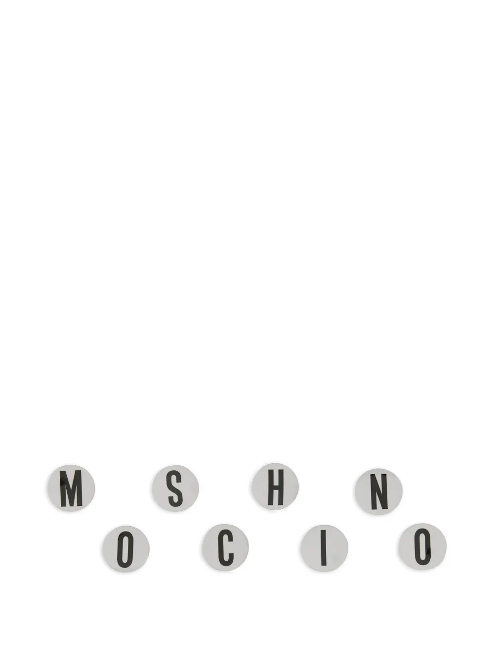 Moschino letter pins - Weiß