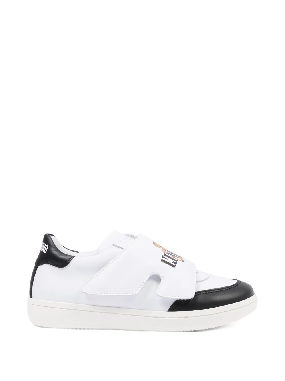 Moschino Kids appliqué low sneakers Wit