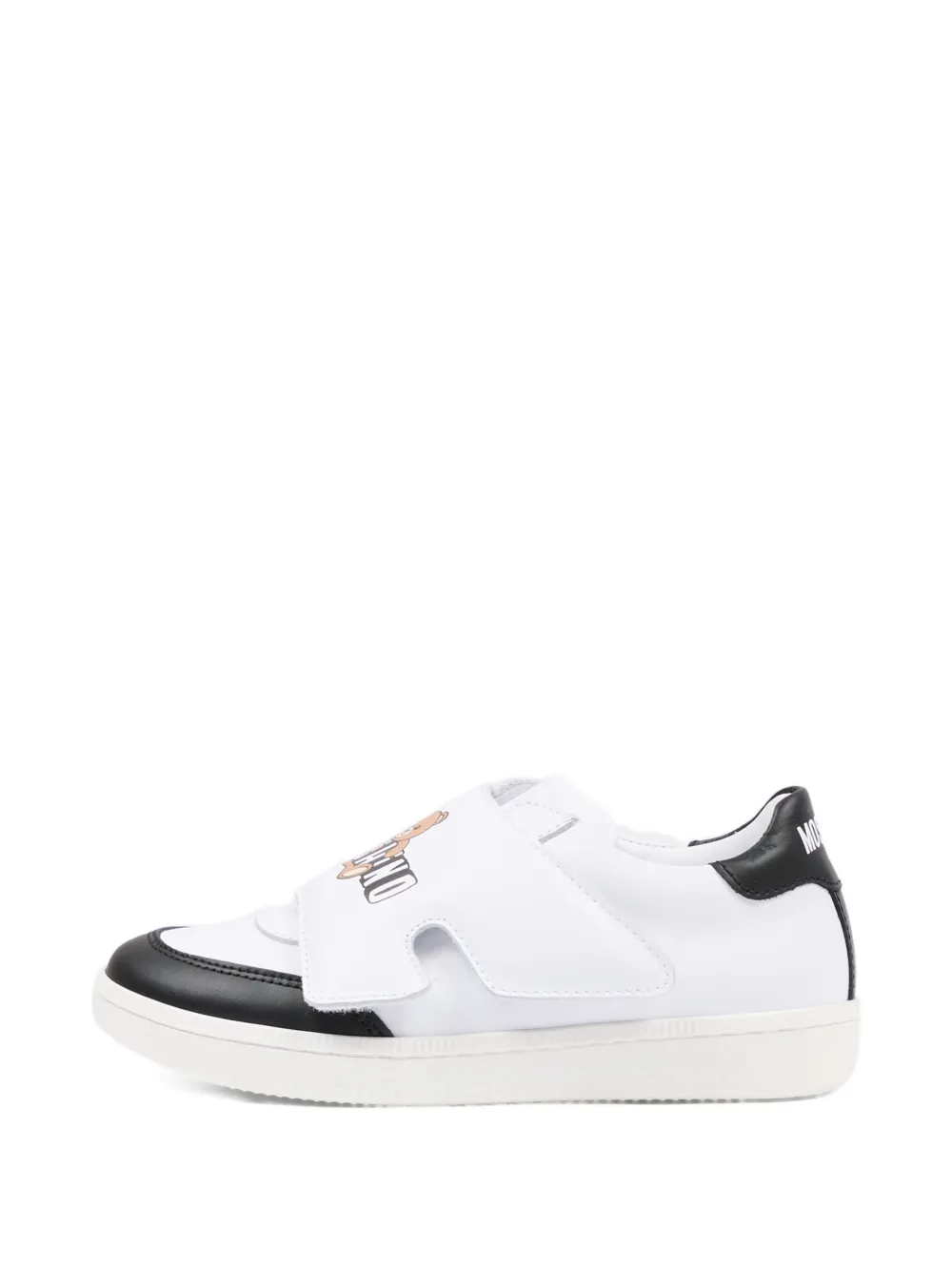 Moschino Kids appliqué low sneakers Wit