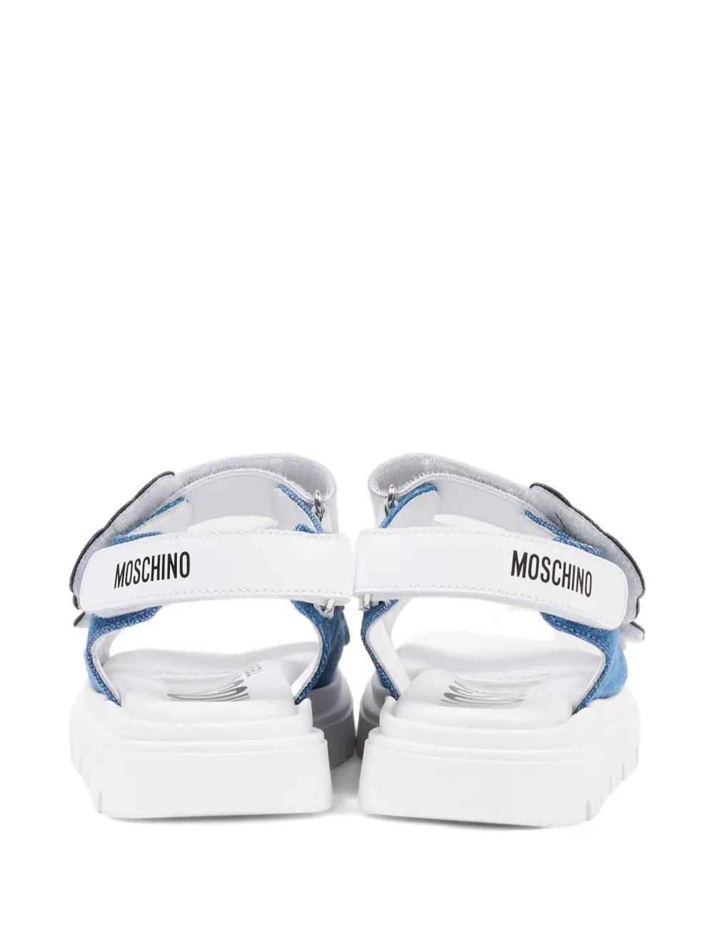 Moschino Kids Teddy-applique sandals Blauw
