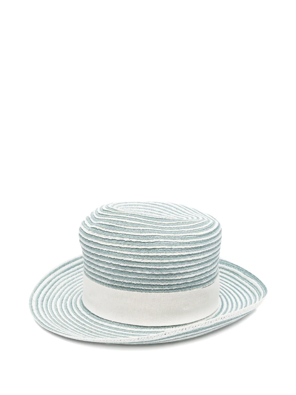 Eleventy striped ribbon hat - Blu