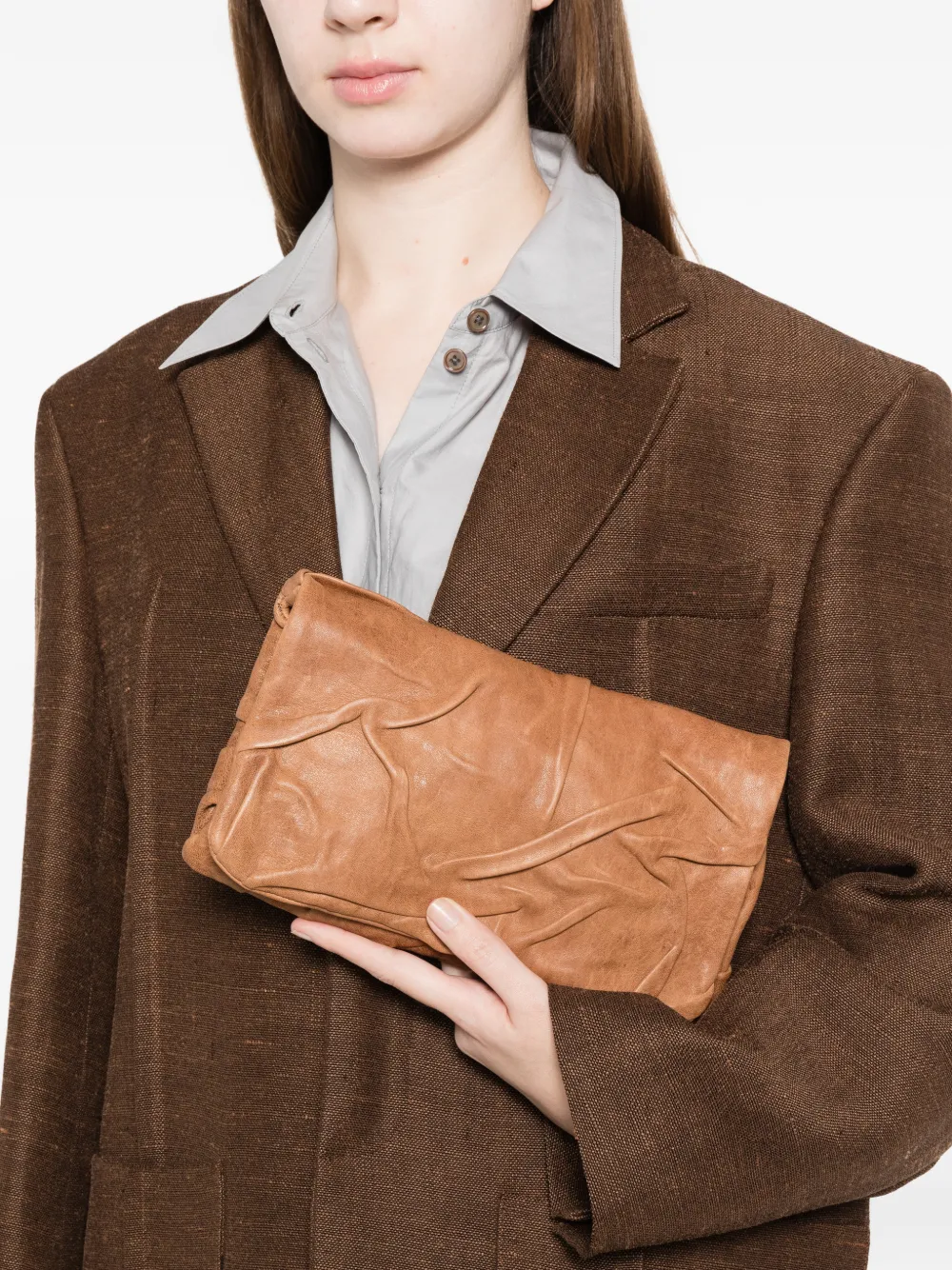  Sommet Softietta Clutch Bag - Brown 