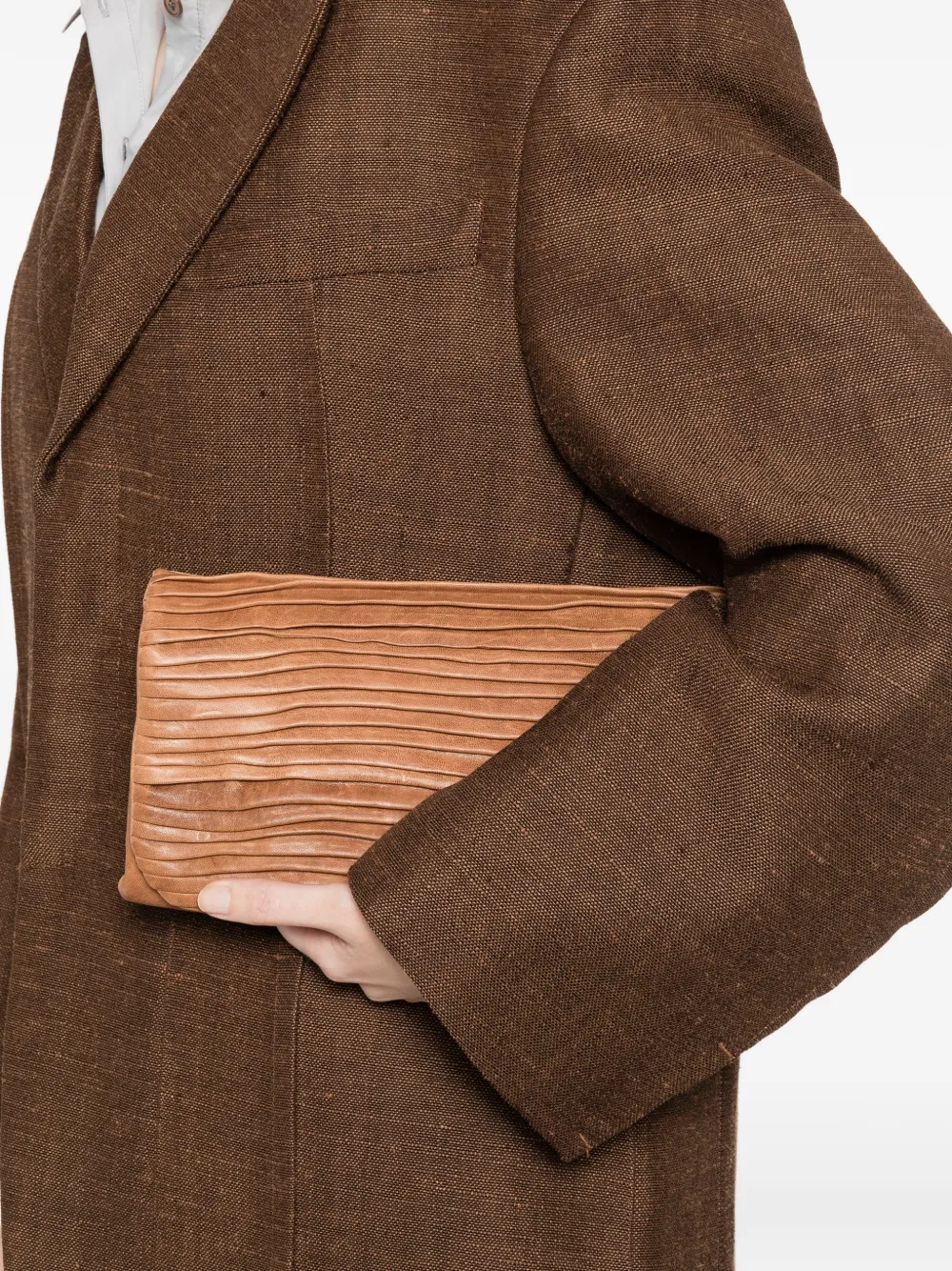  Sommet Soffietta Clutch Bag - Brown 