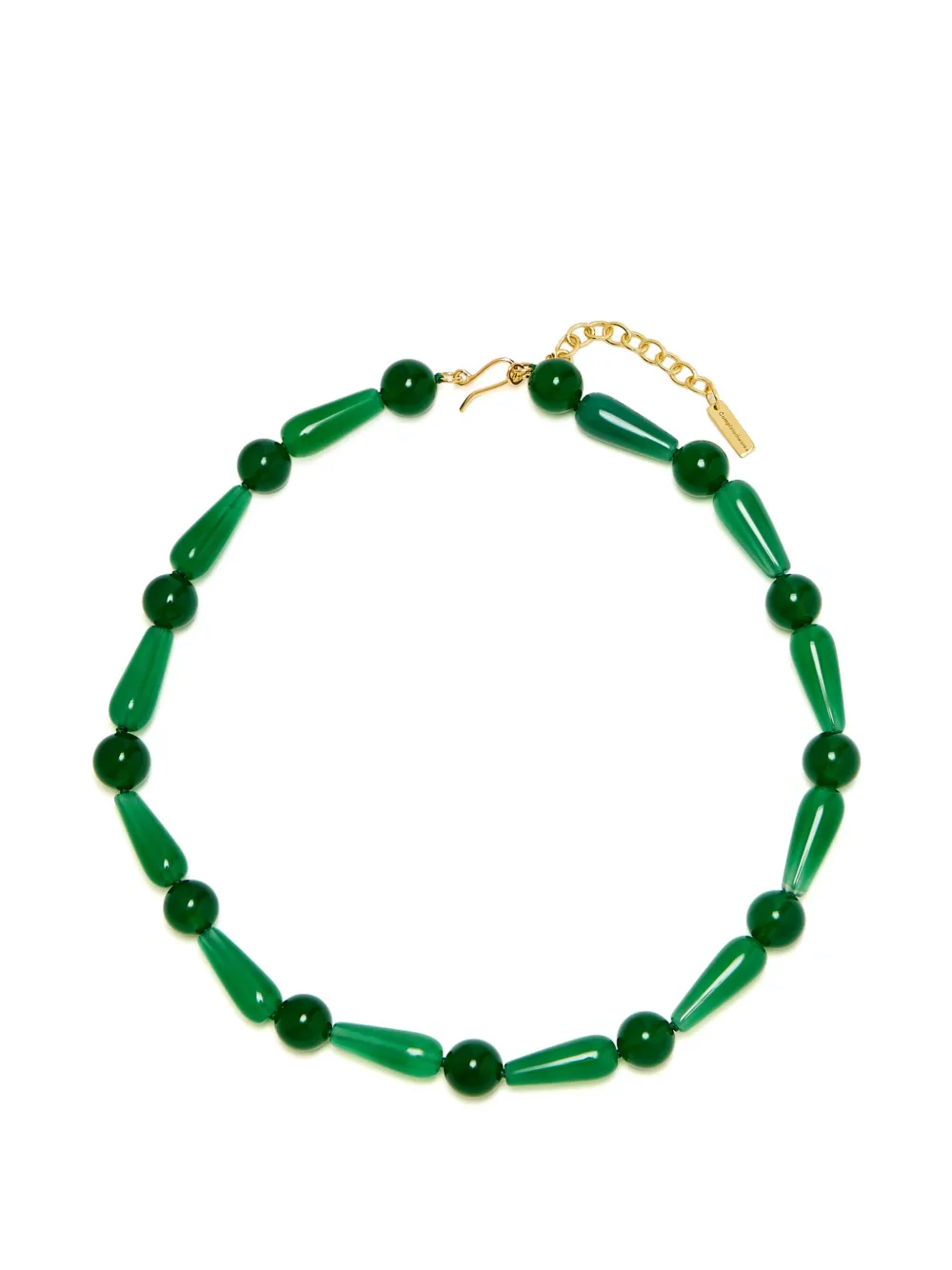 Completedworks beaded-chain necklace - Verde