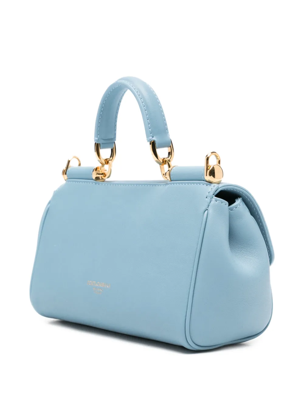  Dolce & Gabbana Mini My Sicily Leather Tote Bag - Blue 